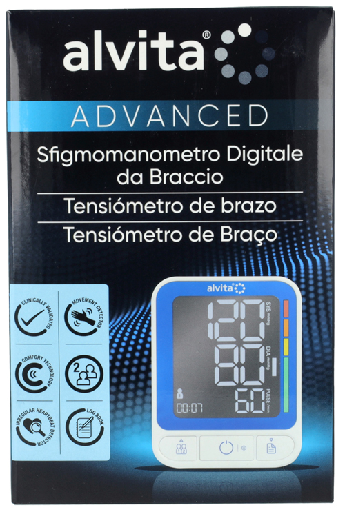 SFIGMOMANOMETRO DIGITALE DA BRACCIO ALVITA ADVANCED - Pharmaleader