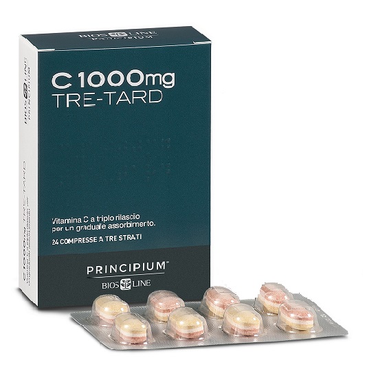 PRINCIPIUM C 1000 MG TRE-TARD 24 COMPRESSE A TRE STRATI - Pharmaleader