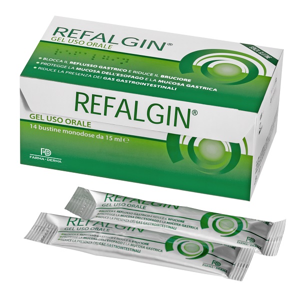 REFALGIN GEL OROSOLUBILE ANTIREFLUSSO 14 BUSTINE 15 ML - Pharmaleader