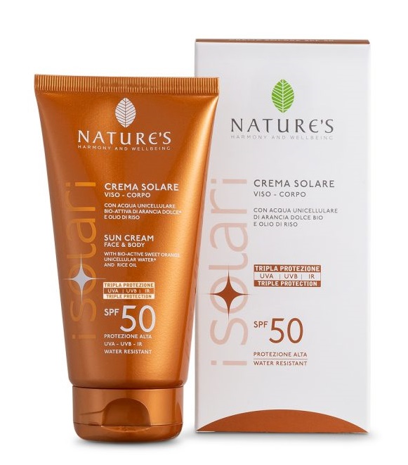 NATURE'S I SOLARI CREMA SOLARE VISO E CORPO SPF 50 IR SUN 150 ML - Pharmaleader