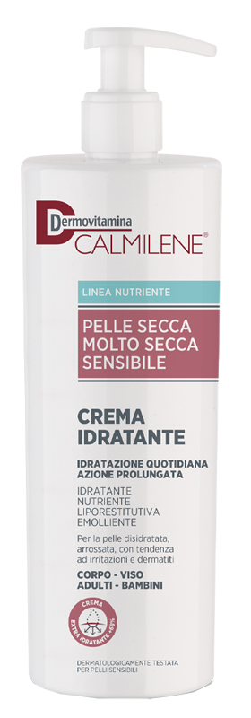 DERMOVITAMINA CALMILENE CREMA IDRATANTE PER PELLE SECCA, MOLTO SECCA O SENSIBILE 500 ML - Pharmaleader