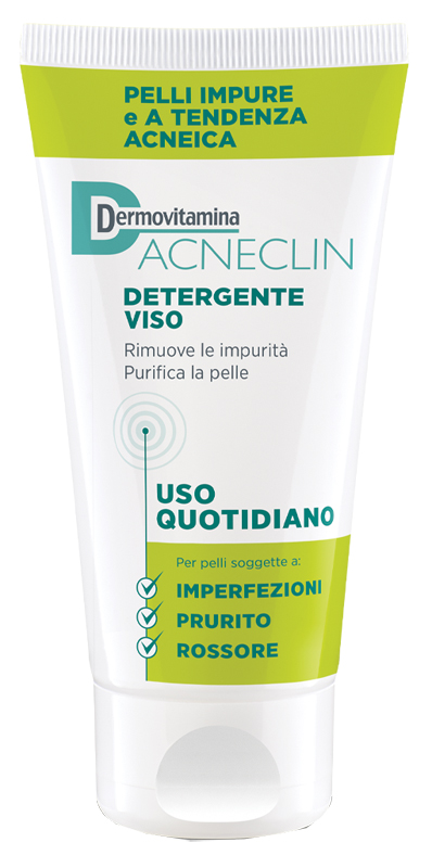 DERMOVITAMINA ACNECLIN DETERGENTE VISO USO QUOTIDIANO 200 ML - Pharmaleader