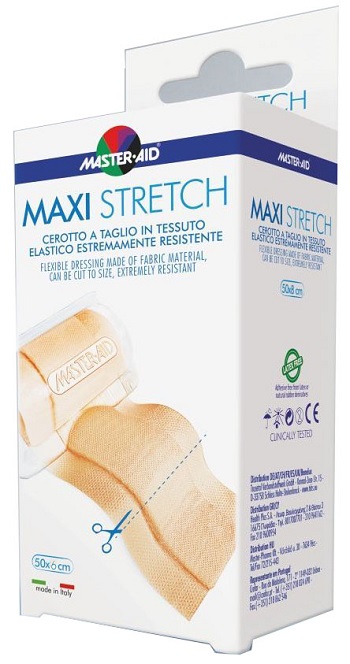 MASTER-AID STRETCH CEROTTO A TAGLIO IN TESSUTO ELASTICO RESISTENTE 50 X 6 CM - Pharmaleader