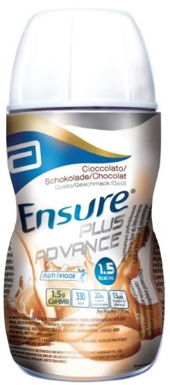 ENSURE PLUS ADVANCE CIOCCOLATO 4 BOTTIGLIE DA 220 ML - Pharmaleader