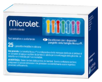 LANCETTE PUNGIDITO PER DISPOSITIVO MICROLET 25 PEZZI - Pharmaleader