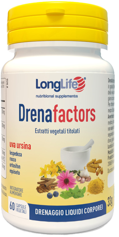 LONGLIFE DRENAFACTORS 60 CAPSULE - Pharmaleader
