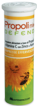 PROPOLI MIX DEFEND 10 COMPRESSE EFFERVESCENTI GUSTO ARANCIA - Pharmaleader