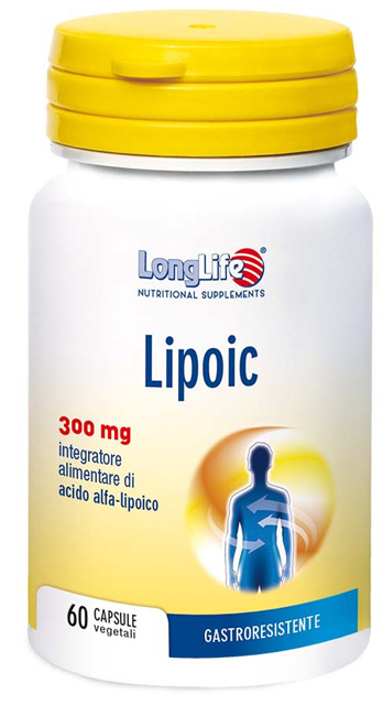 LONGLIFE LIPOIC 300 MG 60 CAPSULE VEGETALI DA 500 MG - Pharmaleader
