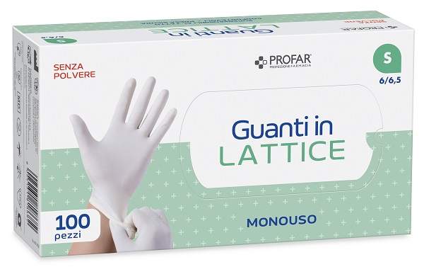 PROFAR GUANTO IN LATTICE SENZA POLVERE S 100 PEZZI - Pharmaleader