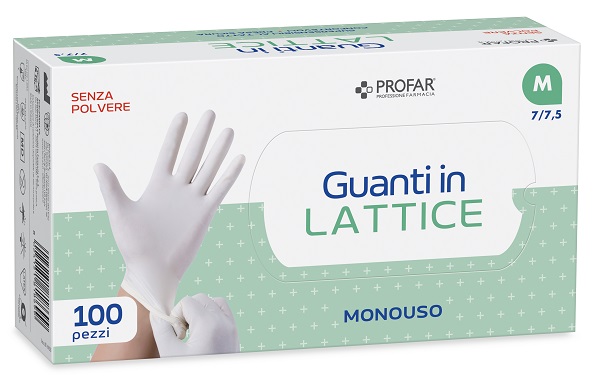 PROFAR GUANTO IN LATTICE SENZA POLVERE M 100 PEZZI - Pharmaleader