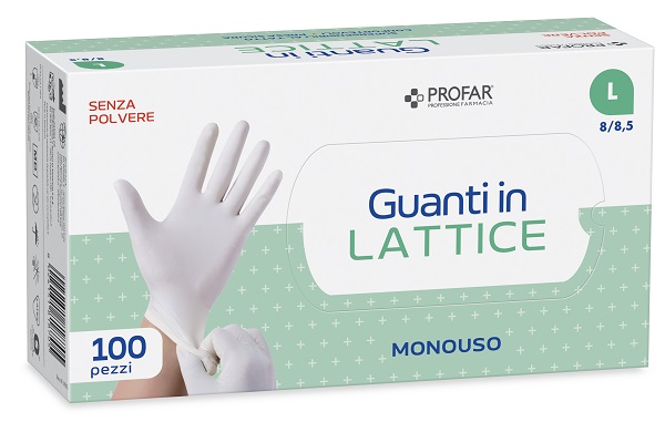 PROFAR GUANTO IN LATTICE SENZA POLVERE L 100 PEZZI - Pharmaleader