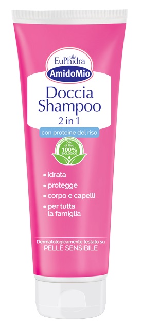 EUPHIDRA AMIDOMIO DOCCIA SHAMPOO 2 IN 1 250 ML - Pharmaleader