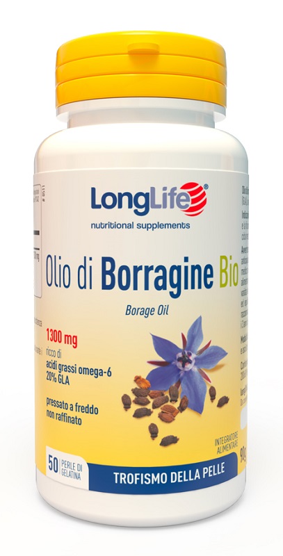 LONGLIFE OLIO BORRAGINE BIO 50 PERLE IN GELATINA - Pharmaleader