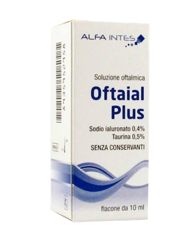 SOLUZIONE OFTALMICA OFTAIAL PLUS ACIDO IALURONICO 0,4% E TAURINA 10ML - Pharmaleader