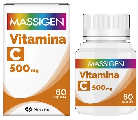 MASSIGEN C VITI 500MG DI VITAMINA C 60 CAPSULE - Pharmaleader