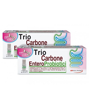 TRIOCARBONE ENTEROPROBIOTICI 7 FLACONCINI X 10 ML - Pharmaleader