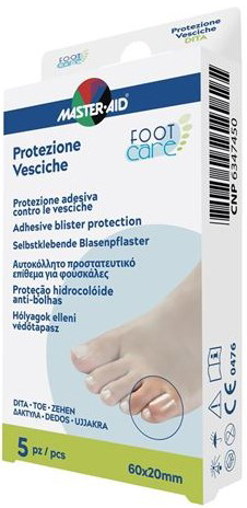 IDROCOLLOIDE MASTER-AID FOOTCARE VESCICHE DITA 60X20 MM 5 PEZZI A2 - Pharmaleader