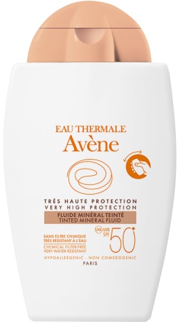 EAU THERMALE AVENE SOLARE FLUIDO MINERALE 50+ COLORATO 40 ML - Pharmaleader