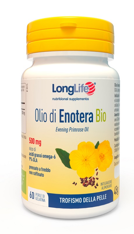 LONGLIFE OLIO ENOTERA BIO 500 MG 60 PERLE IN GELATINA - Pharmaleader