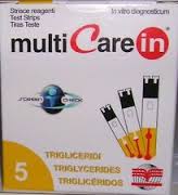 TEST TRIGLICERIDI MULTICARE IN STRISCE CON ASPIRAZIONE CAPIILLARE 5 PEZZI - Pharmaleader