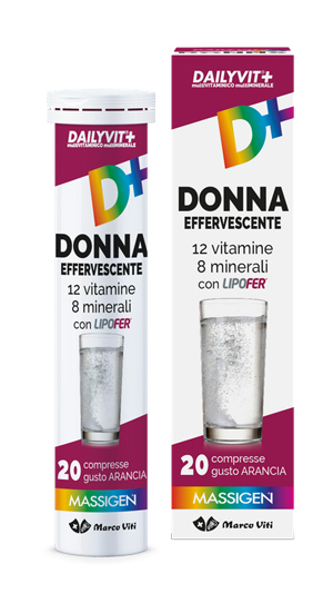 MASSIGEN DONNA MULTIVITAMINICO E MULTIMINERALE EFFERVESCENTE 20 COMPRESSE - Pharmaleader