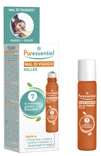 PURESSENTIEL ROLLER MAL DI VIAGGIO 7 OLI ESSENZIALE 5 ML - Pharmaleader