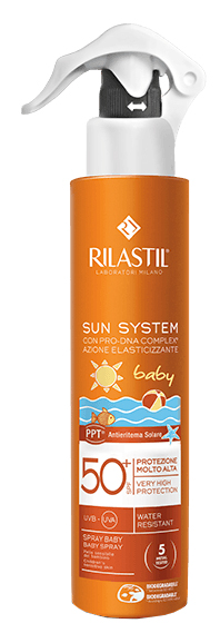 RILASTIL SUN SYSTEM BABY PPT SPF 50+ EMULSIONE SPRAY 200 ML - Pharmaleader
