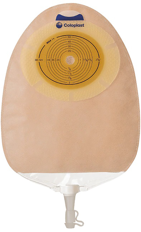 SACCA TRASPARENTE SISTEMA MONOPEZZO PER UROSTOMIA CON MULTICHAMBER SENSURA RITAGLIABILE 10/76 MM MAXI 400 ML 30 PEZZI - Pharmaleader