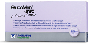 STRISCE MISURAZIONE CHETONEMIA GLUCOMEN AREO B-KETONE SENSOR 10 PEZZI - Pharmaleader