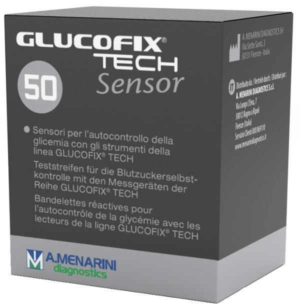 STRISCE MISURAZIONE GLICEMIA GLUCOFIX TECH SENSOR 50 PEZZI - Pharmaleader