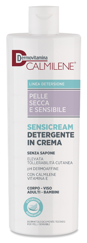 DERMOVITAMINA CALMILENE SENSICREAM DETERGENTE IN CREMA SENZA SAPONE PER PELLE SECCA E SENSIBILE 500 ML - Pharmaleader