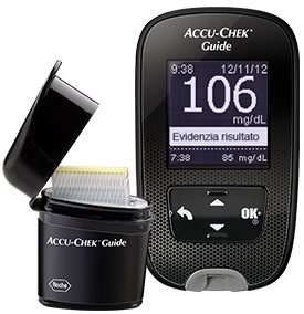 KIT GLUCOMETRO ACCU-CHEK GUIDE MG/DL + PUNGIDITO FASTCLIX - Pharmaleader