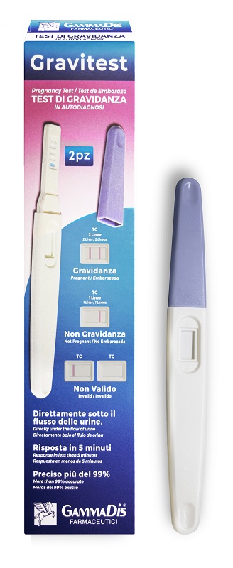 TEST GRAVIDANZA GRAVITEST 2 PEZZI GAMMADIS - Pharmaleader