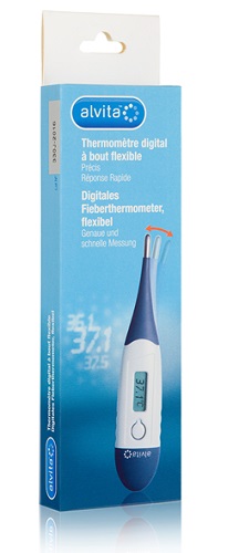 ALVITA TERMOMETRO DIGITALE CON PUNTA FLESSIBILE - Pharmaleader