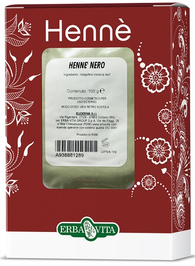 HENNE COLORANTE CAPELLI NERO 100 G - Pharmaleader