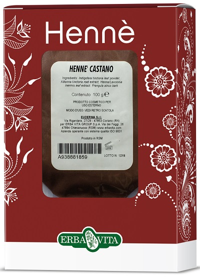 HENNE COLORANTE CAPELLI CASTANO 100 G - Pharmaleader