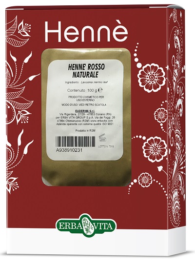 HENNE COLORANTE CAPELLI ROSSO NATURALE 100 G - Pharmaleader