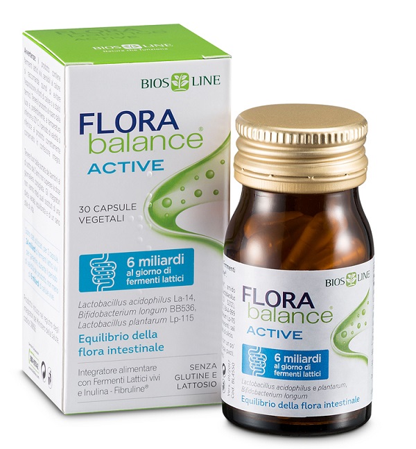 BIOSLINE FLORABALANCE ACTIVE 30 CAPSULE VEGETALI - Pharmaleader