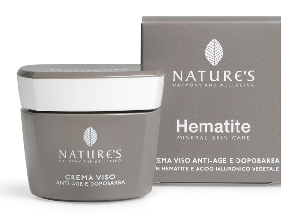 NATURE'S HEMATITE CREMA VISO ANTIAGE DOPOBARBA 50 ML - Pharmaleader