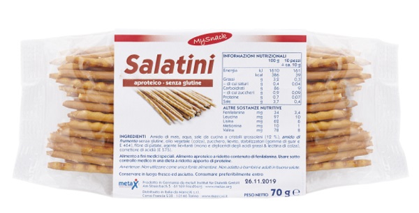 MY SNACK SALATINI 70 G - Pharmaleader