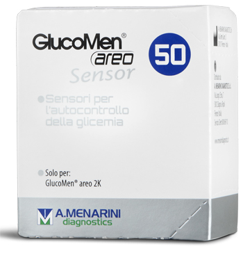 STRISCE MISURAZIONE GLICEMIA GLUCOMEN AREO SENSOR 50 PEZZI - Pharmaleader