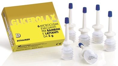 GLICEROLAX BAMBINI E LATTANTI MICROCLISMI EVACUANTI 6 PEZZI X 3 G CONTIENE AMIDO DI RISO - Pharmaleader