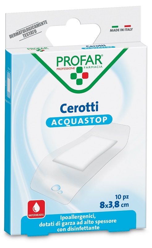 CEROTTO ACQUASTOP SUPER 8X3,8 CM PROFAR 10 PEZZI - Pharmaleader