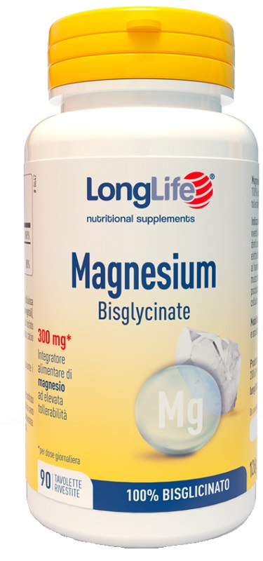 LONGLIFE MAGNESIUM BISGLYCINATE 90 TAVOLETTE - Pharmaleader