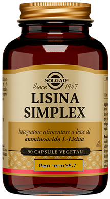 LISINA SIMPLEX 50 CAPSULE VEGETALI - Pharmaleader