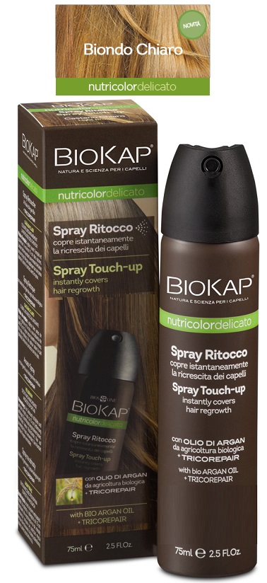 BIOS LINE  BIOKAP NUTRICOLOR DELICATO SPRAY RITOCCO BIONDO CHIARO 75 ML - Pharmaleader