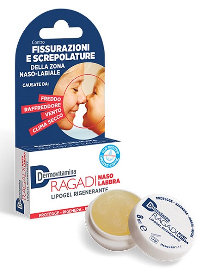 DERMOVITAMINA RAGADI NASO E LABBRA LIPOGEL RIGENERANTE 8 ML - Pharmaleader