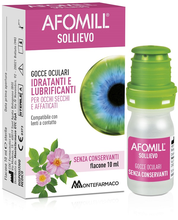 AFOMILL SOLLIEVO GOCCE OCULARI SOLLIEVO OCCHI 10 ML - Pharmaleader