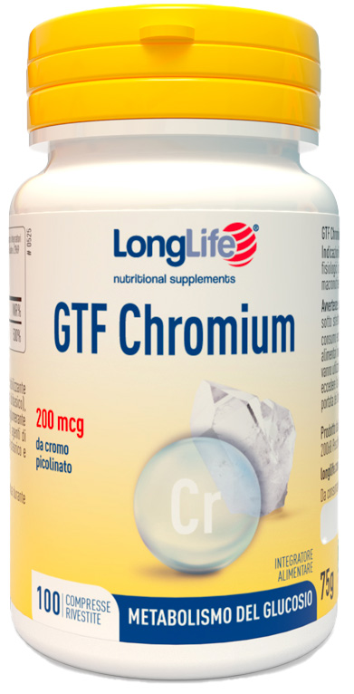 LONGLIFE GTF CHROMIUM 100 COMPRESSE RIVESTITE - Pharmaleader