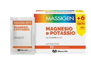 MASSIGEN MAGNESIO E POTASSIO 24 BUSTINE +6 GRATIS - Pharmaleader